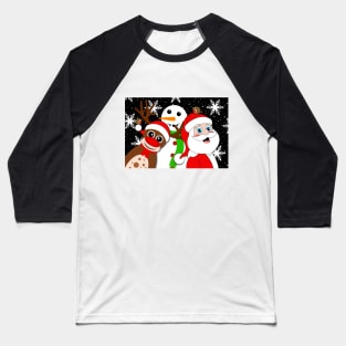 Santa Kids 1 Baseball T-Shirt